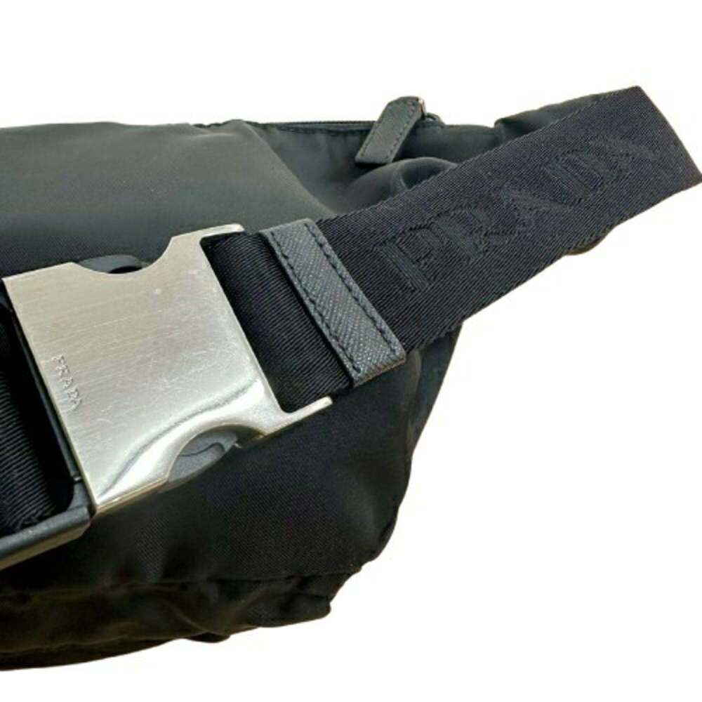 PRADA Black Leather Saffiano Shoulder Bag - Picture 9 of 10